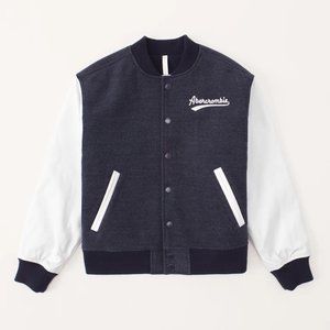 NWOT Abercrombie Kids (Boys & Girls) Varsity Bomber Jacket - Size 9/10